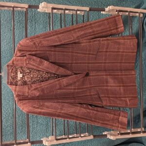 Sundance Size M Whitman Plaid Jacket Blazer Women